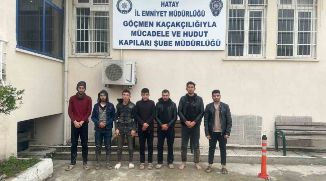 Yurda kaçak yollarla giren göçmen şahıslar polis ekipleri tarafından yakalandı