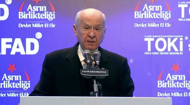 Bahçeli: "Deprem üzerinden fitne yapanlar birer birer boşa çıkartıldı"