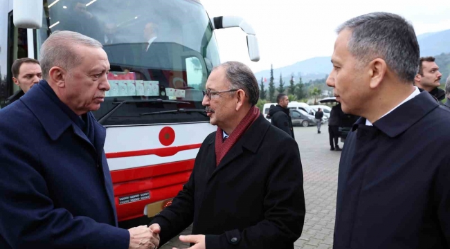 Cumhurbaşkanı Erdoğan, Hatay'da kura çekim ve konut teslim törenine katıldı