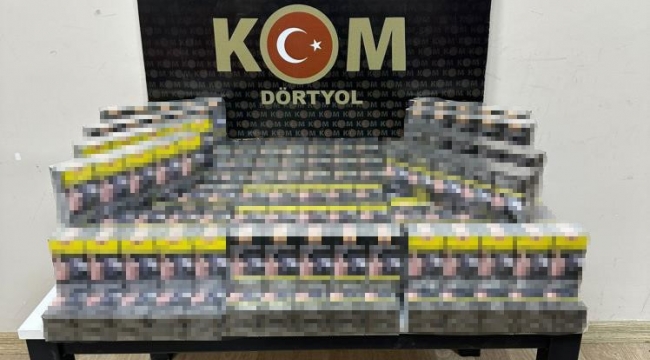 Dörtyol'da 680 paket gümrük kaçağı sigara ele geçirildi