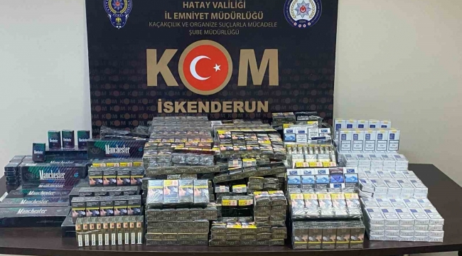 Hatay'da 2 bin 50 paket kaçak sigara ele geçirildi