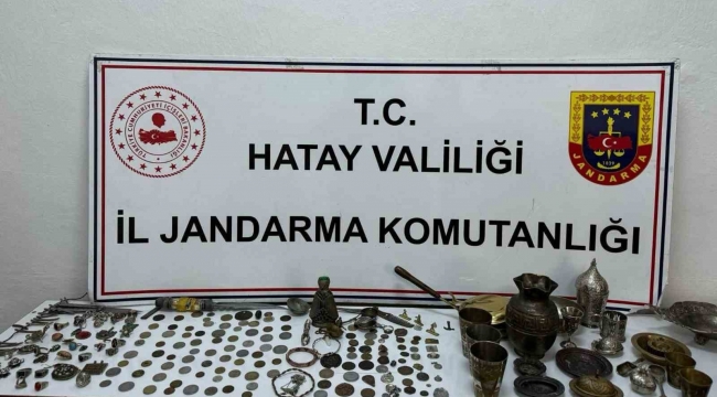 Kırıkhan'da 310 adet tarihi eser ele geçirildi