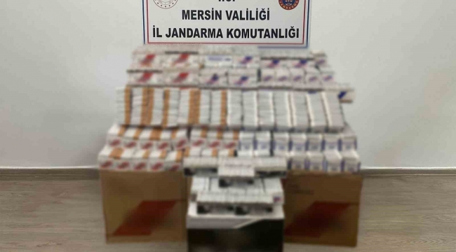 Mersin'de 61 bin 700 adet kaçak makaron ele geçirildi:3 gözaltı