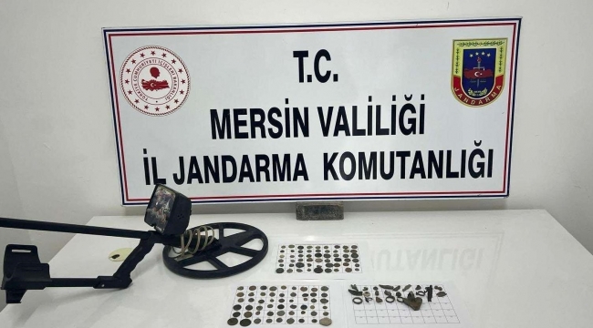 Mersin'de Roma dönemine ait 108 adet sikke ele geçirildi