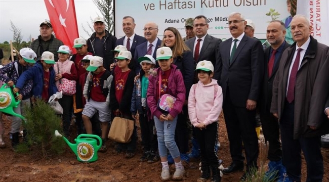 Adana'da 50 bin fidan toprakla buluştu
