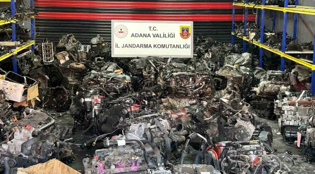 Adana'da 96 kaçak otomobil motoru ele geçirildi