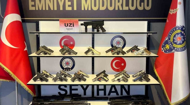 Adana'da bir haftada 43 silah 40 bin 751 uyuşturucu hap ele geçirildi