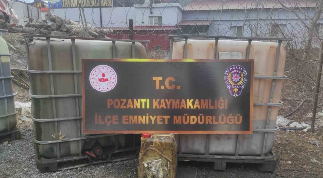 Adana'da kaçak akaryakıt ele geçirildi, 2 şüpheli gözaltına alındı