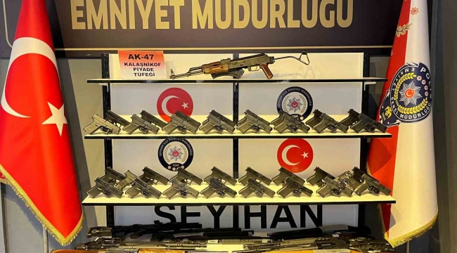Adana'da ruhsatsız silah yakalatan 9 kişi tutuklandı