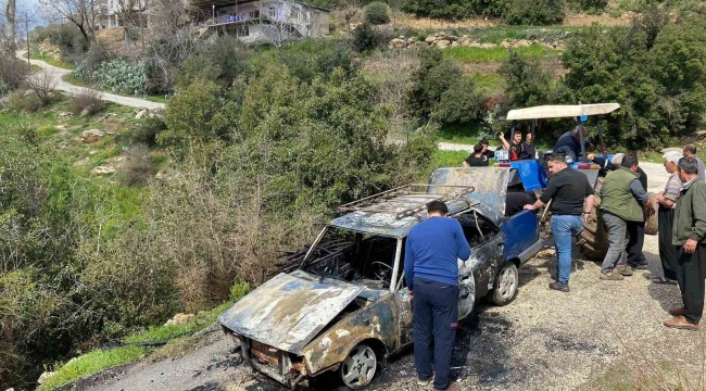 Alevlere teslim olan Tofaş'ın sürücüsü yaralandı