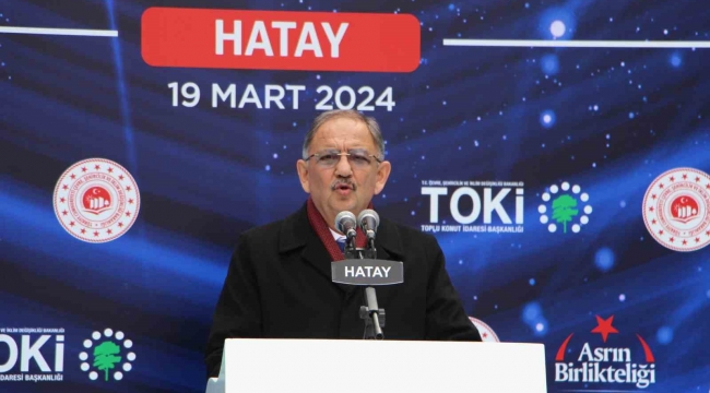 Bakan Özhaseki, "TOKİ'miz son 22 yıl içerisinde 1 milyon 340 bin konut yaptı"