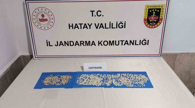 Hatay'da bin 298 uyuşturucu hap ele geçirildi