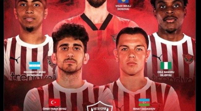 Hatayspor'da 5 futbolcuya milli davet