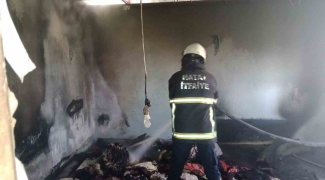 Kırıkhan'da ev yangını