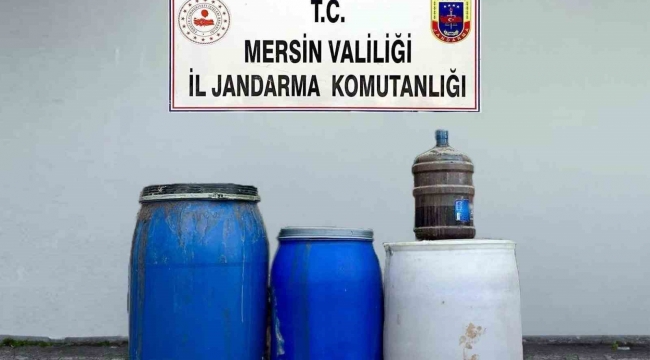 Mersin'de 210 litre sahte içki ele geçirildi