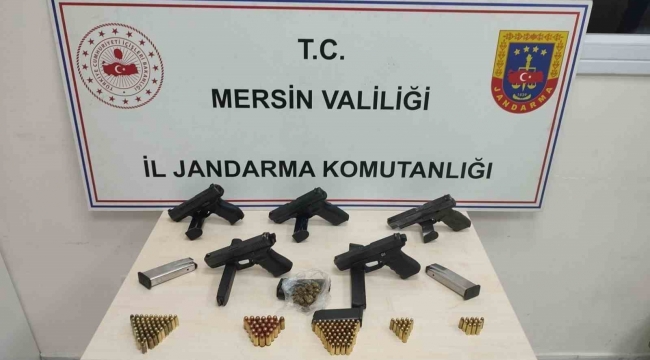 Mersin'de silah kaçakçılığı operasyonu: 5 gözaltı