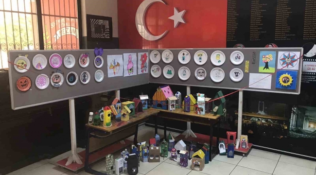 Öğrencilerden "Atıktan Sanata Süreç" sergisi