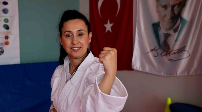Serebral palsili Pınar, 'Para Karate' ile hayata tutunup Türkiye 2.'si oldu