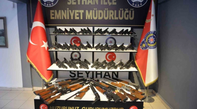 Seyhan polisi 80 ruhsatsız silah ele geçirdi