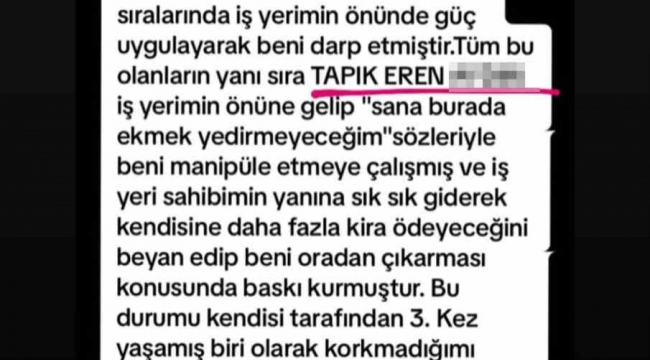 Sucuk ekmek dükkanı açan kadın, muhtar ve oğlu tarafından tehdit edildi