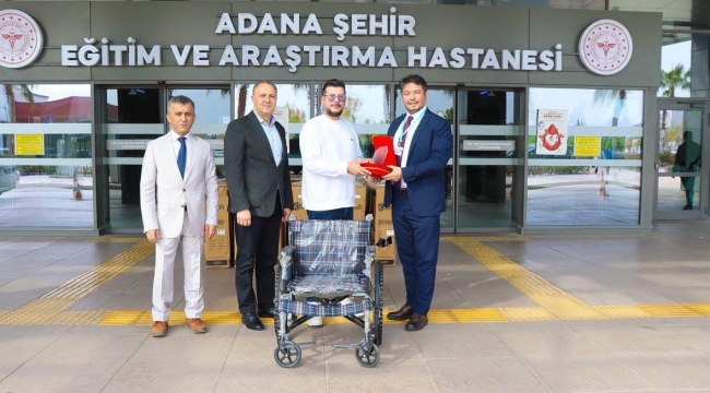 Adana Şehir Hastanesi'ne 100 tekerlekli sandalye bağışlandı
