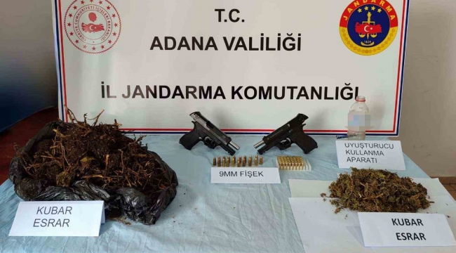 Adana'da 2 kilo 600 gram esrar ele geçirildi