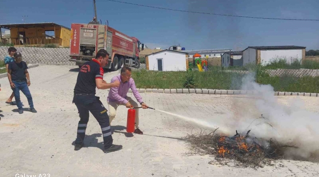 Antakya'da yangın eğitimi gerçekleştirildi