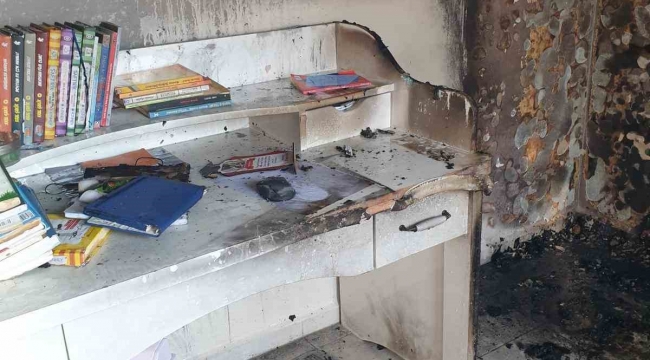 Arsuz'da çıkan ev yangını söndürüldü