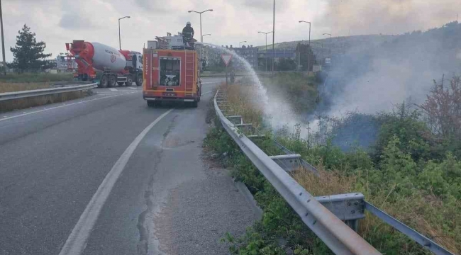 Belen'de otluk yangını