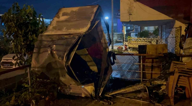 İskenderun'da korkutan yangın