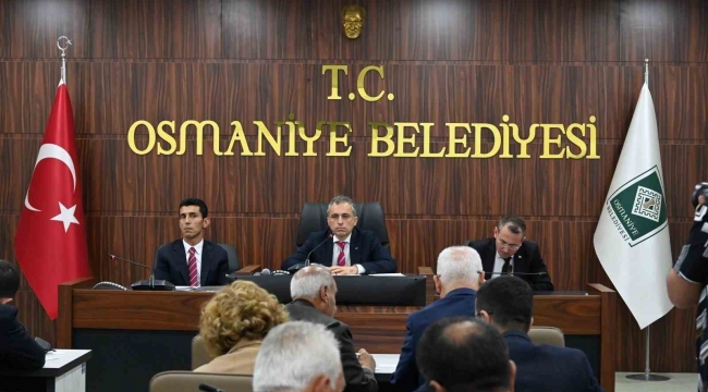 Osmaniye Belediyesi'nde yeni dönemin ilk meclis toplantısı yapıldı