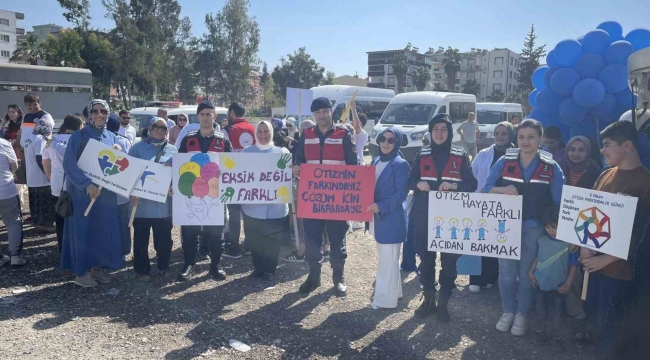 Osmaniye'de dünya otizm farkındalık günü yürüyüşü yapıldı