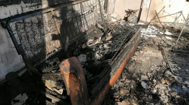 Samandağ'da çıkan ev yangını söndürüldü