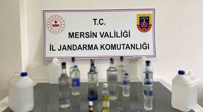 Mersin'de sahte içki üreten şahıs yakalandı